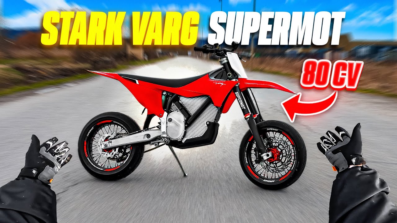 J’AI TRANSFORMÉ MA STARK VARG EN SUPERMOTARD ! (J'essaye la moto !!)