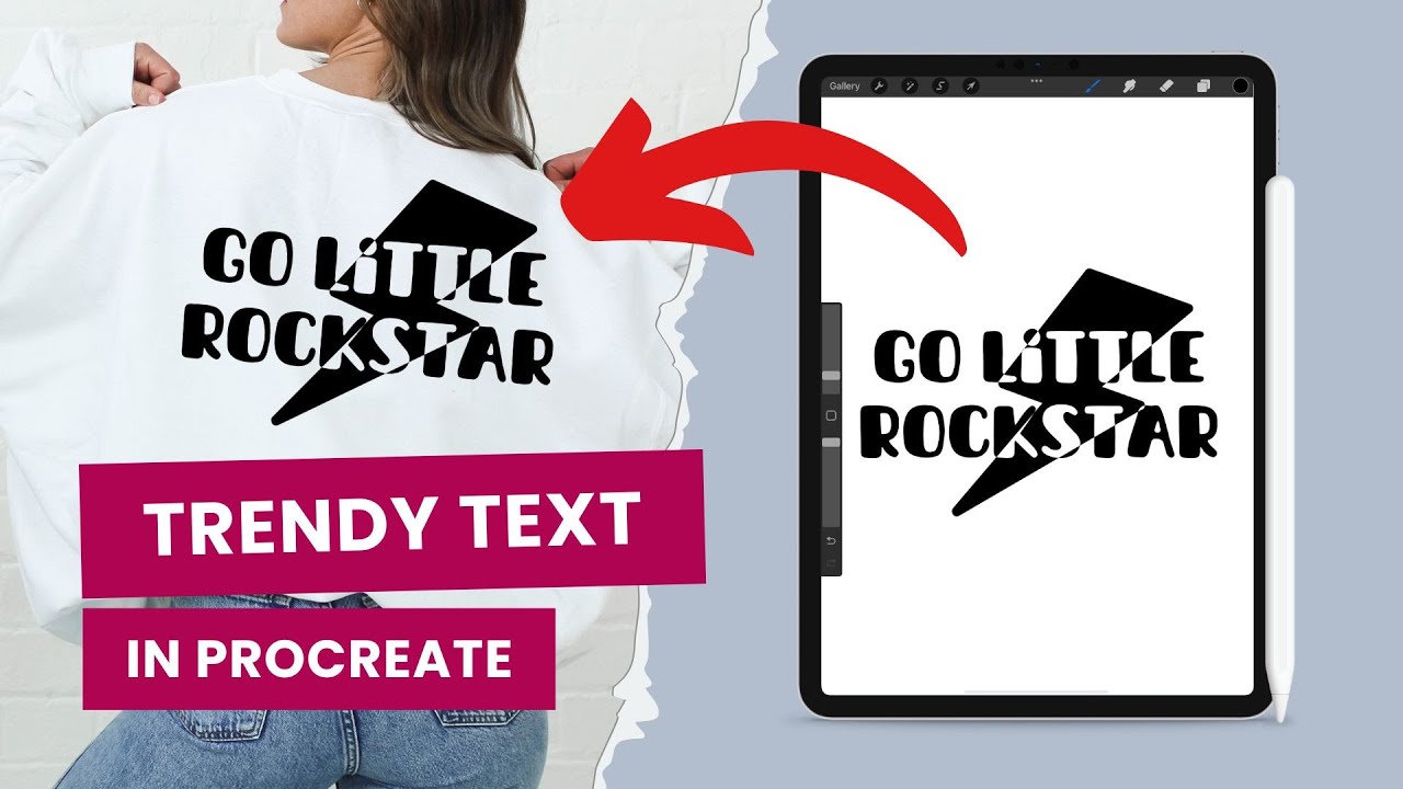 How to Create Stickers and SVGs in Procreate: Trendy Text Design Tutorial