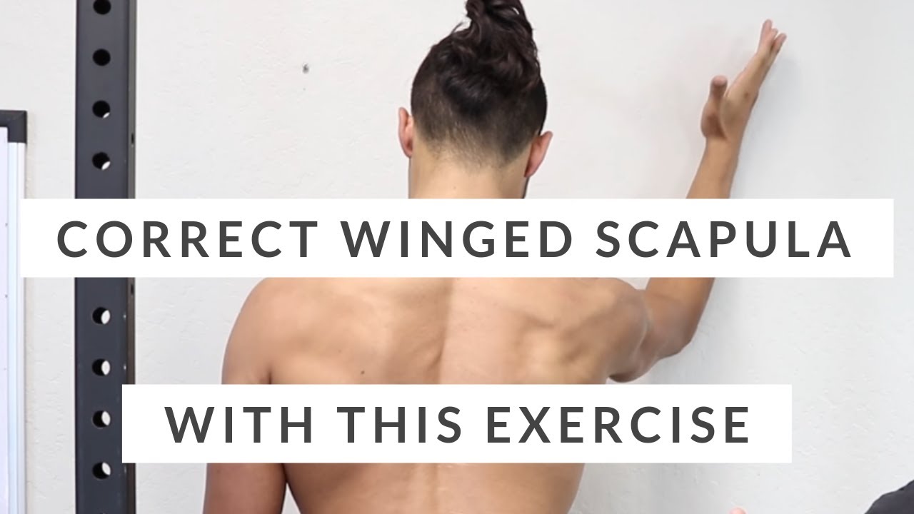 Correct winged scapula - DON'T SKIP THIS scapular rotation exercise