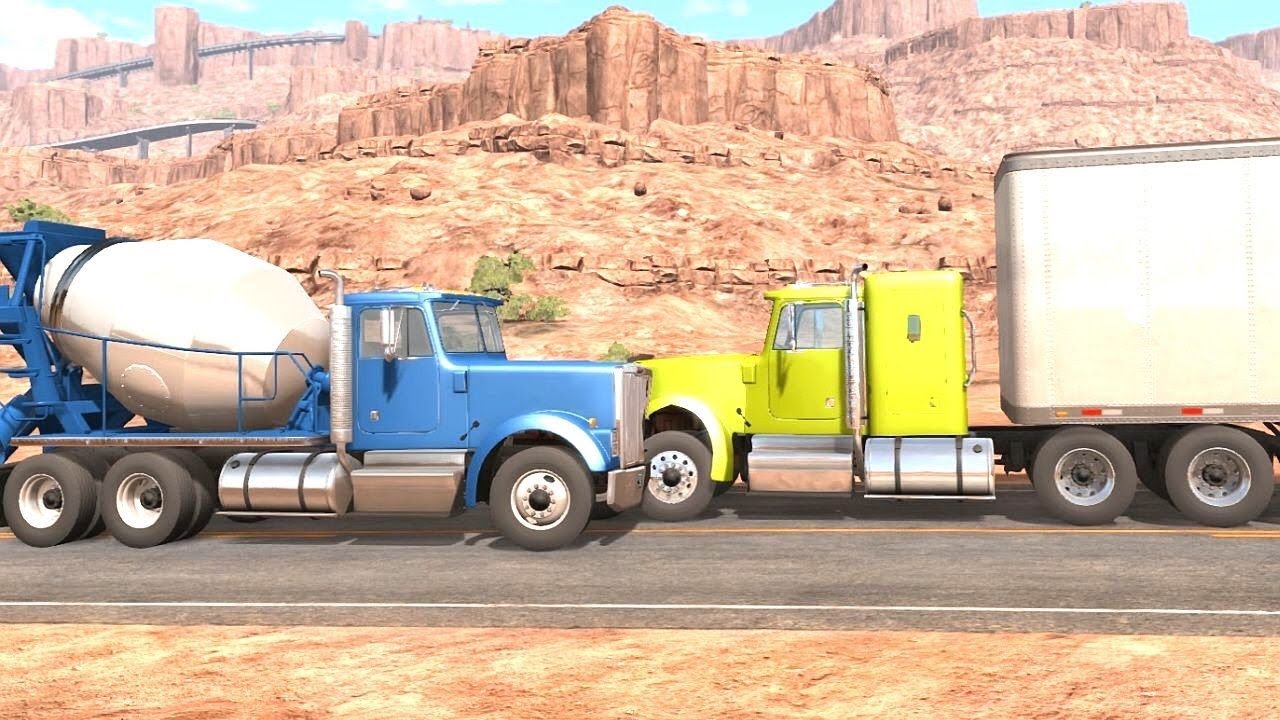 BeamNG Drive - New Crash Tests Simulation Ep. 71