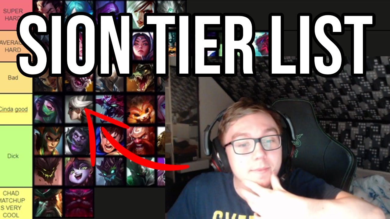 THEBAUSFFS MAKES A SION MATCHUP TIERLIST