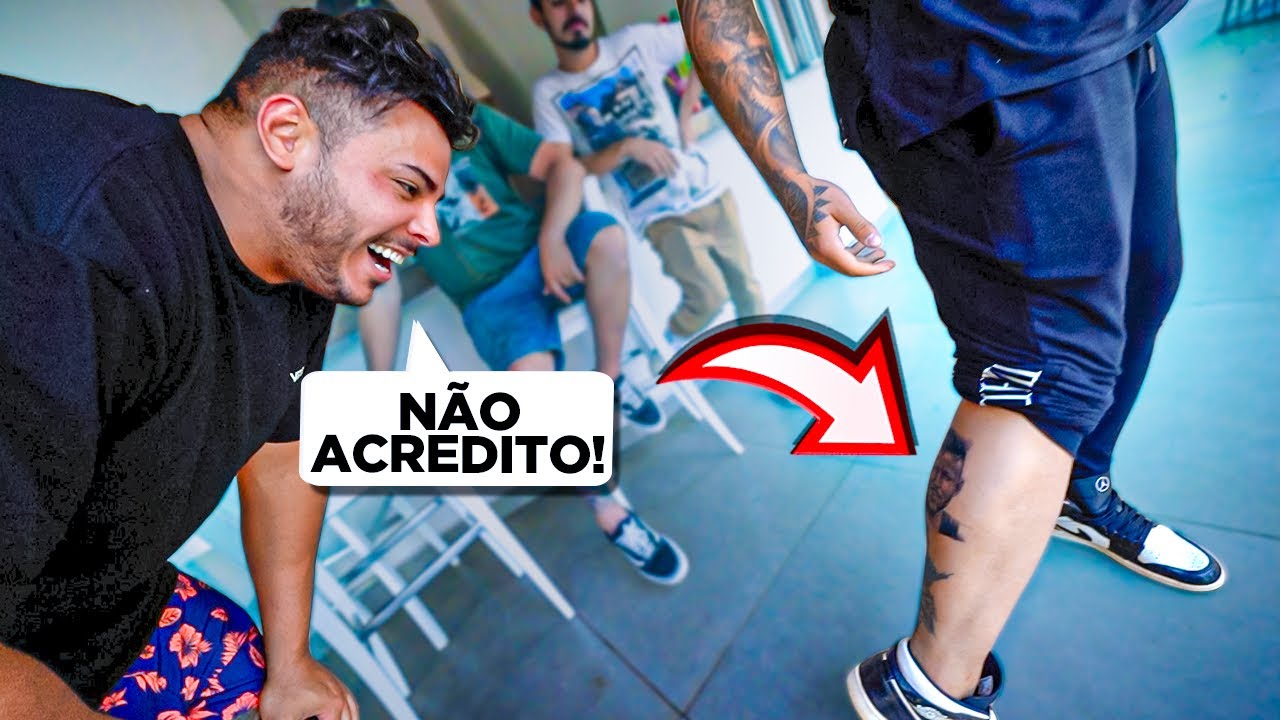 ⚠️A TÃO ESPERADA REAÇÃO DO RENATO VENDO A TATUAGEM QUE FIZ PRA ELE😭