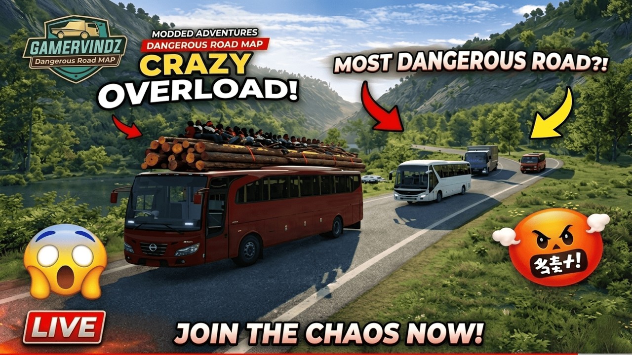 Indian Bus Driving in ETS 2 | Bus Mod + India Map #shortslive #shortslive #shortsfeed #ets2