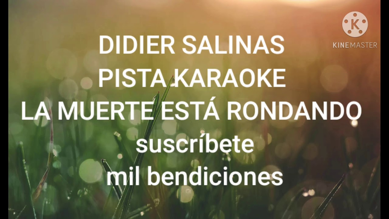 PISTA KARAOKE LA MUERTE ESTA RONDANDO DIDIER SALINAS