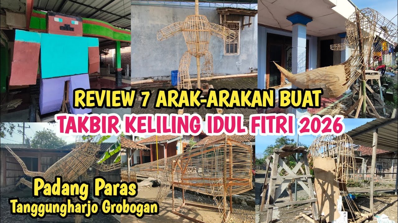Minecraft Sudah Jadi‼️Review Arak-arakan Buat Memeriahkan Takbir keliling IDUL FITRI 2026