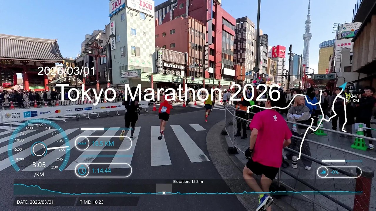 [Tokyo Marathon2026@Mar.01/2026] Full Course Recap【東京マラソン2026@2026/03/01】全コースノーカット／ランナーズビュー(1080p60)