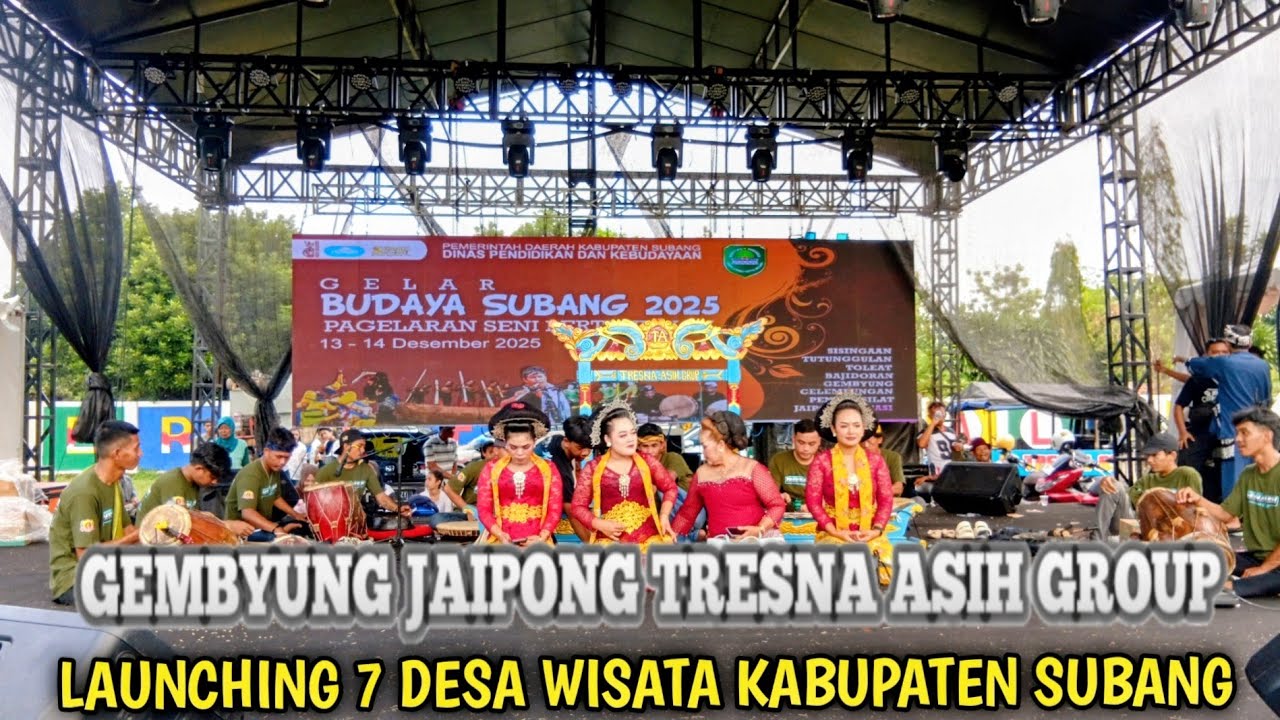 Gembyung Jaipong Tresna Asih Group Curug Agung || Launching 7 Desa Wisata Kab Subang 13 Des 2025
