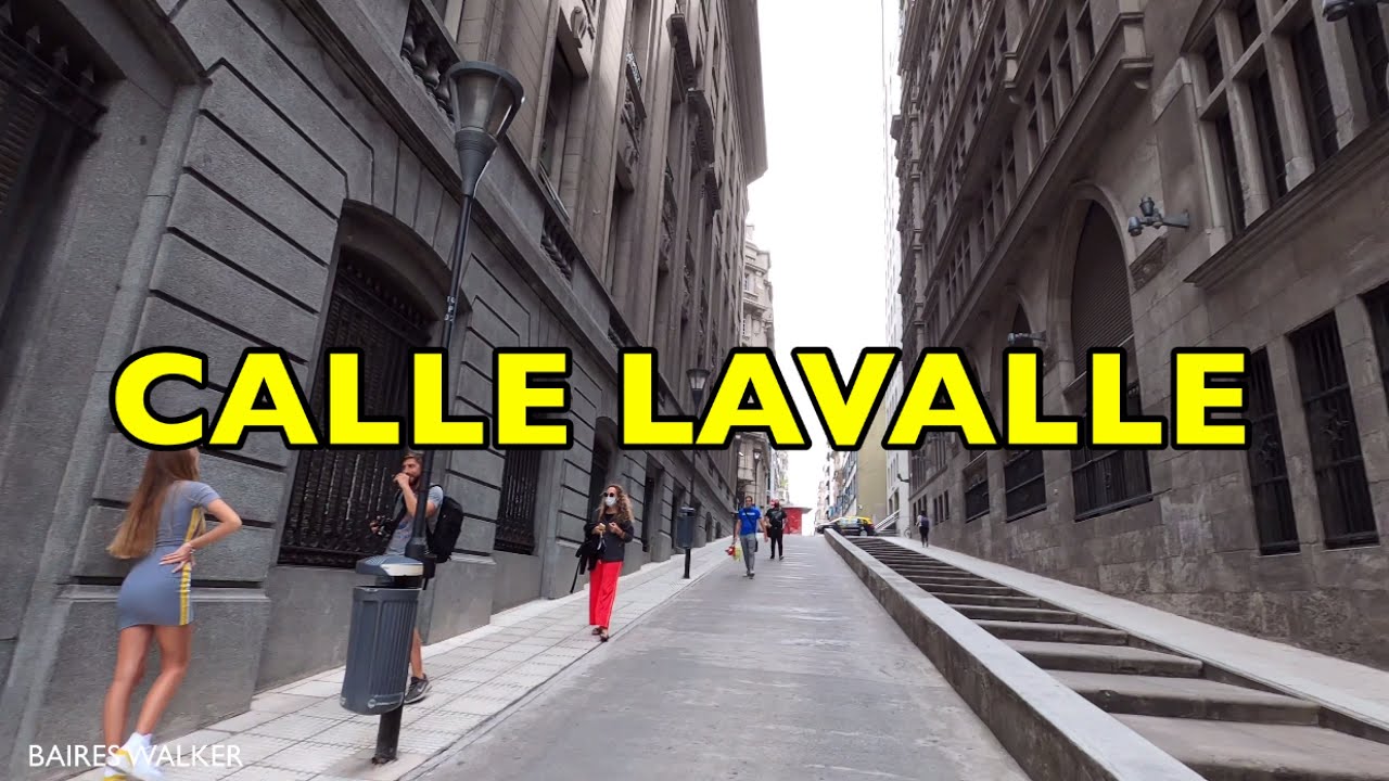 [4K] Buenos Aires Walk - Calle Lavalle - Barrio San Nicolás / Buenos Aires - Argentina