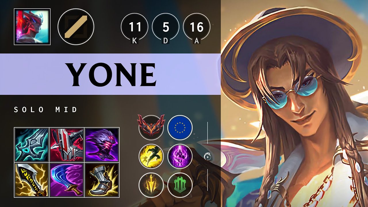 Yone Mid vs Syndra: Triple Kill, Dominating - EUW Grandmaster Patch 14.20