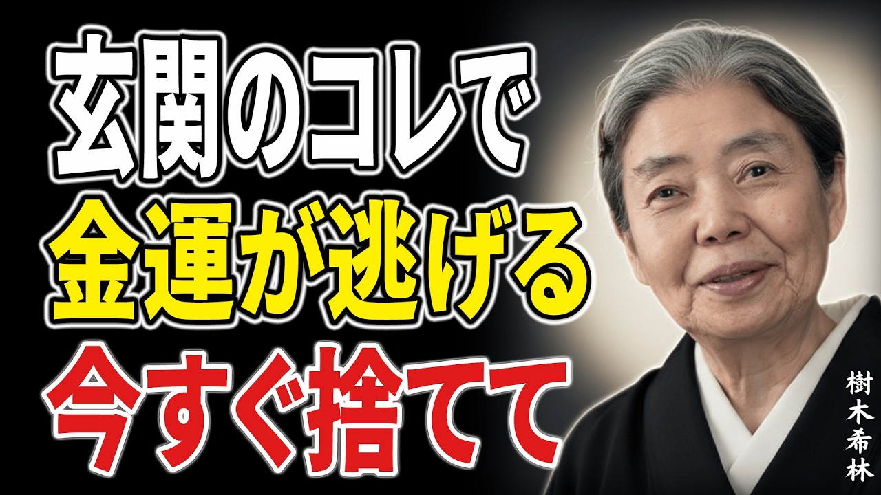 【樹木希林】玄関にこれを置いている家は、お金がどんどん逃げていきます。運を静かに崩すNG行動。