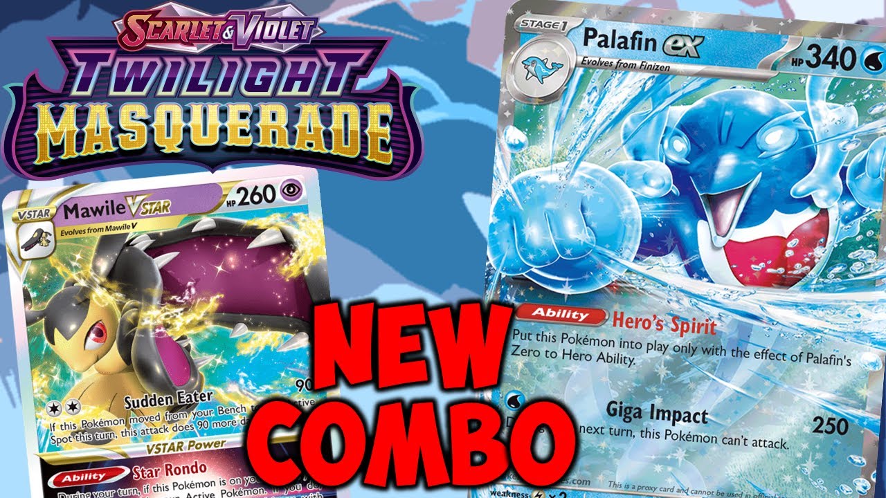 Twilight Masquerade Palafin ex with Mawile VSTAR a Broken Combo!