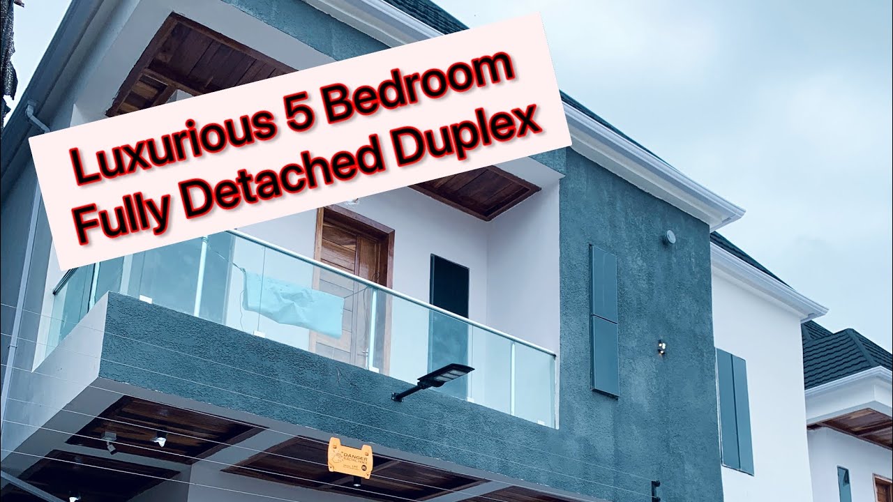 Touring Luxurious 5 Bedroom Fully Detached Duplex with BQ | House for sale in Ikota Lekki.