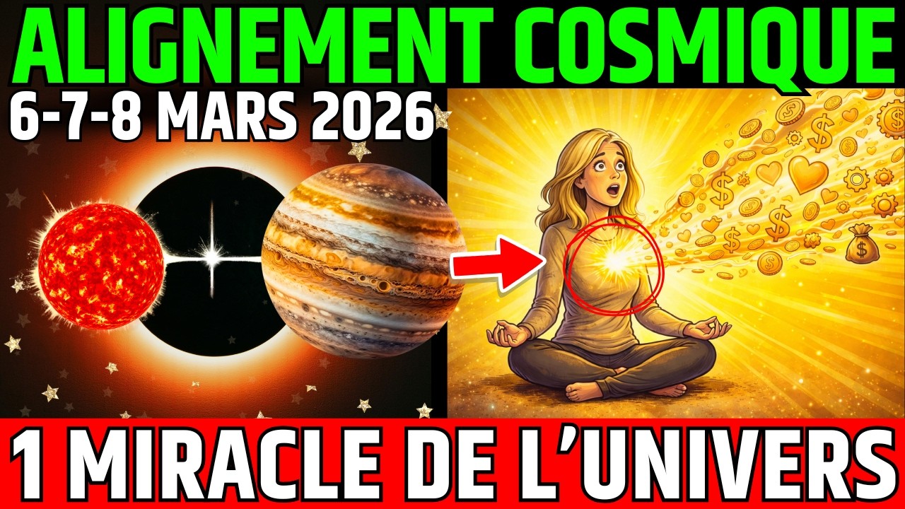 6 MARS 2026 : ALIGNEMENT COSMIQUE, l’univers ouvre une puissante fenêtre de manifestation