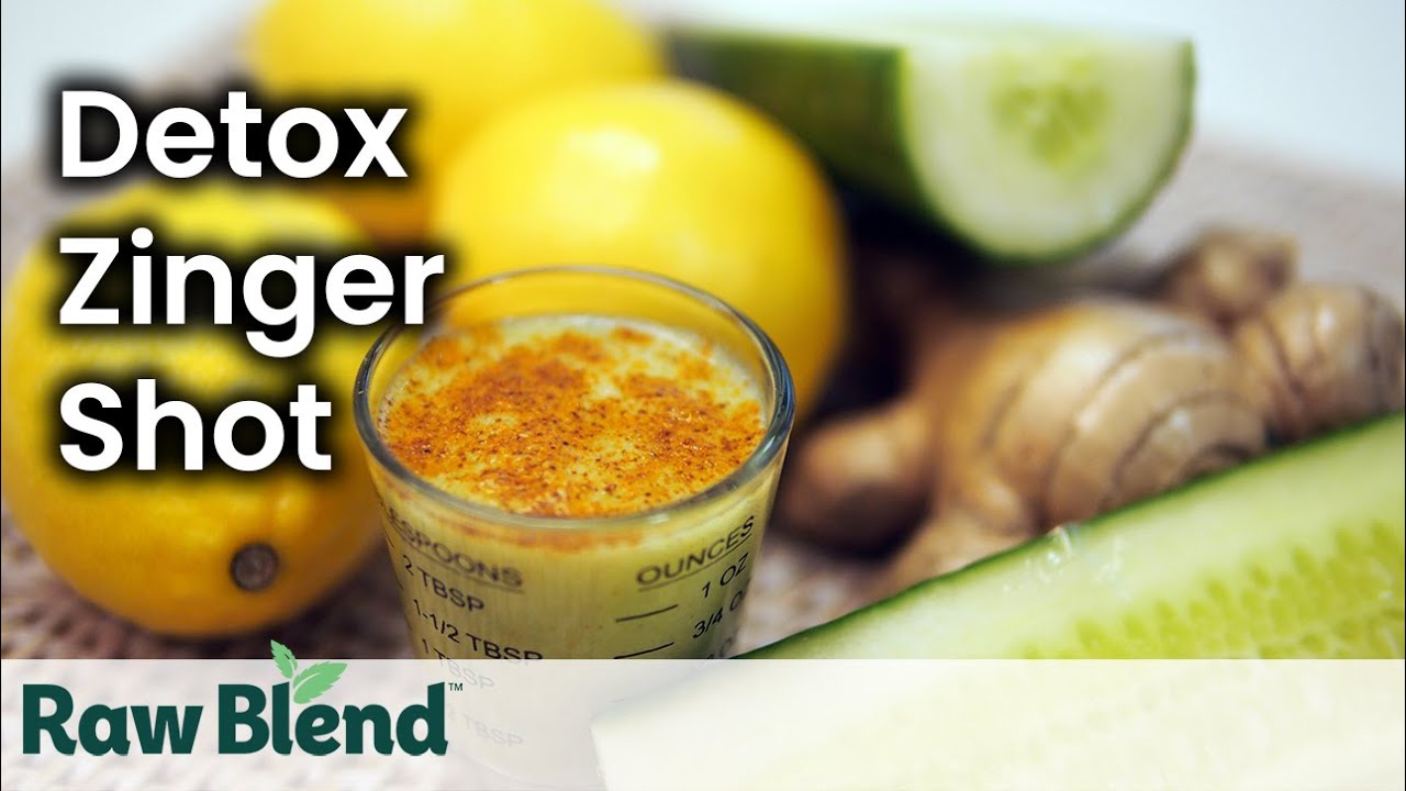 How to make a Detox Zinger Shot Smoothie in a Vitamix Blender | Recipe Video