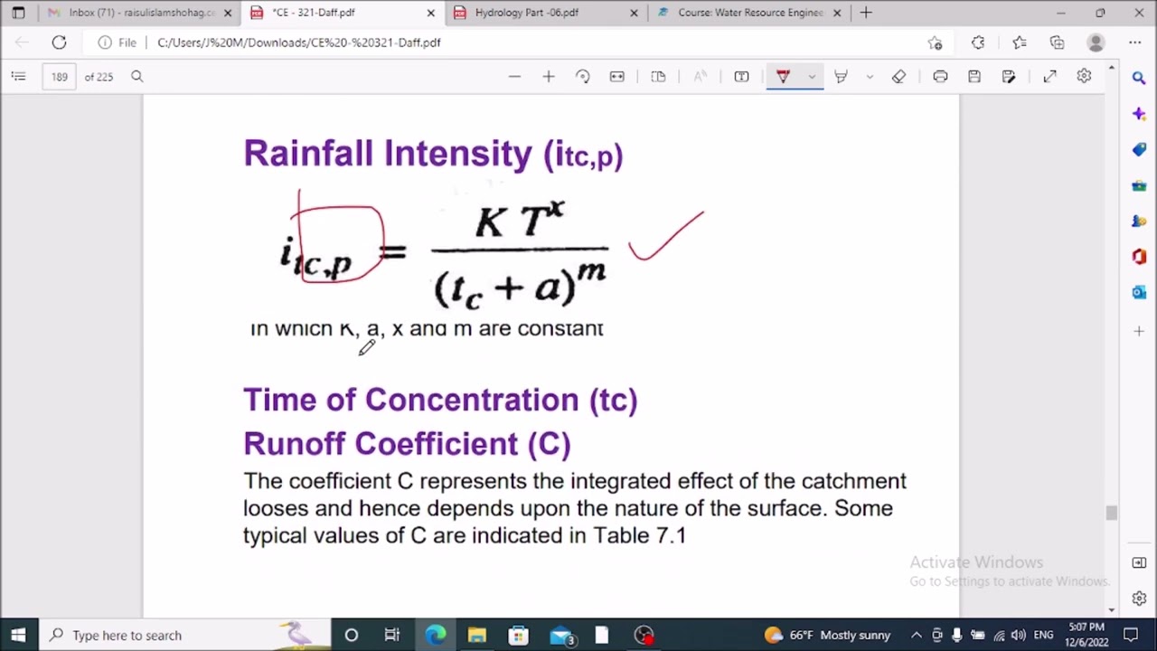 #Flood Routing II Lecture -07 II CE 321 II Water Resources Engineering I