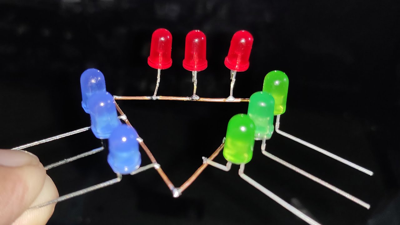Simple LED Flasher Circuit With S-9013 || Step By Step