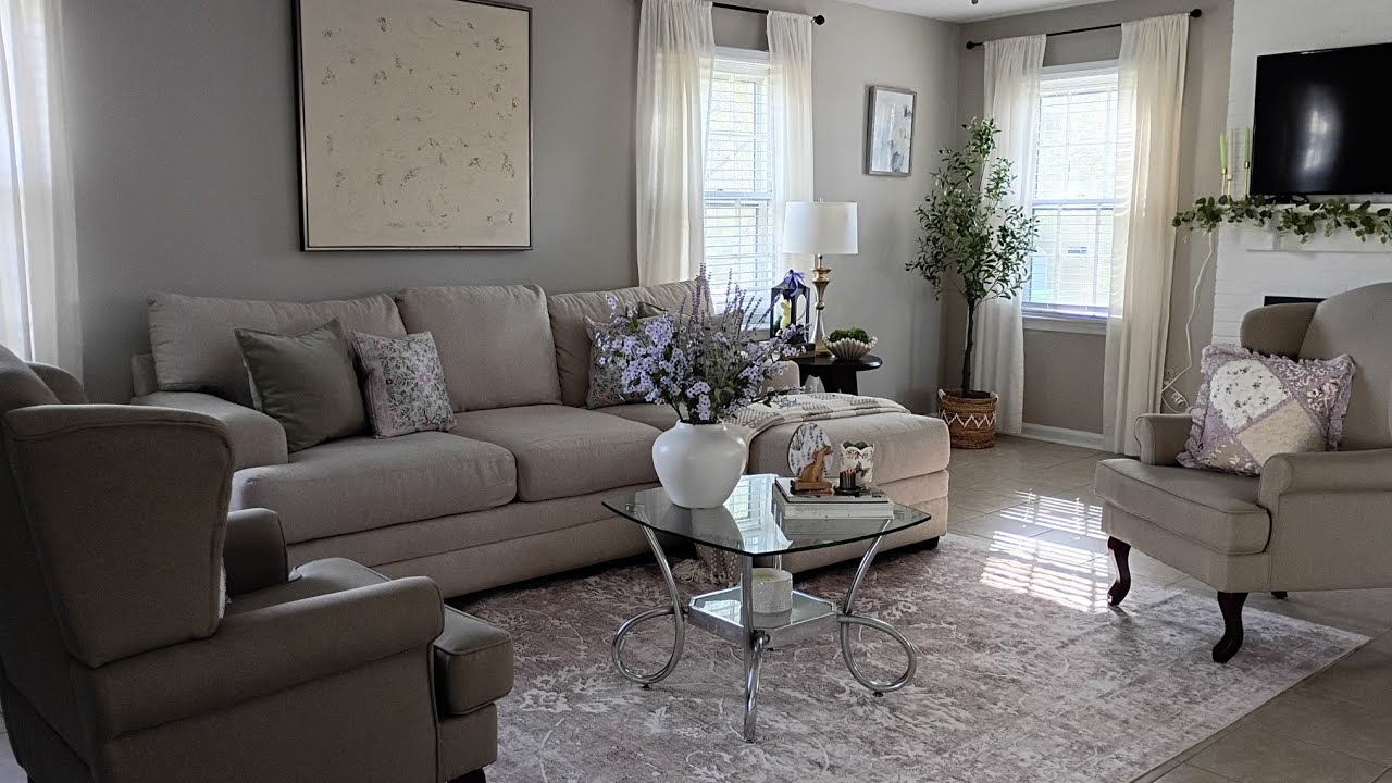 Decoración de sala para primavera 🌸🌼