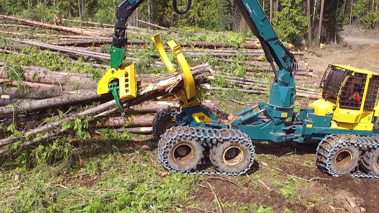 HSM 208FC20 Steep Slope Clambunk Forwarder