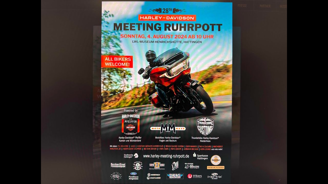 🔴 Live ❗ Harley Meeting Ruhrpott  2024  #harley #custom #customized