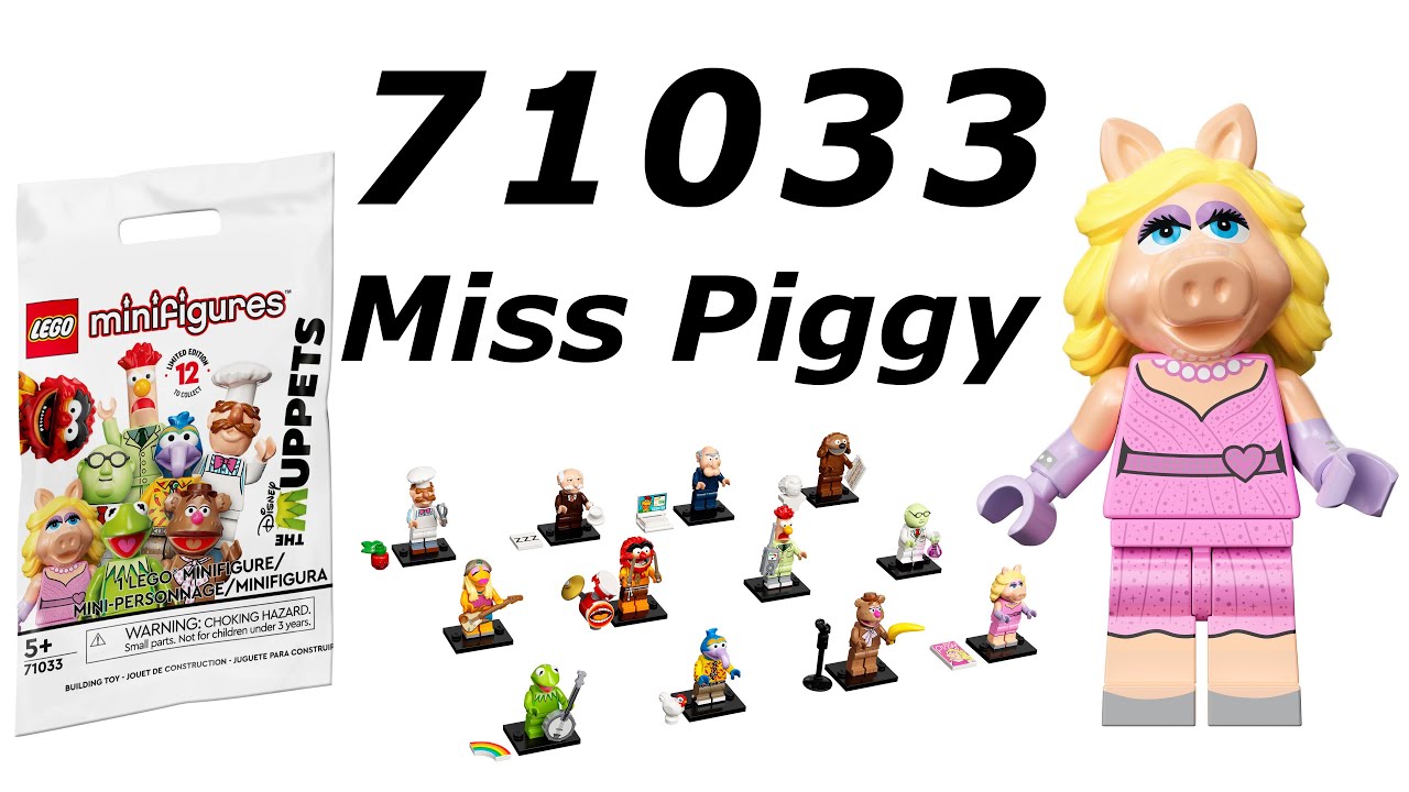 LEGO Minifigure 71033 Miss Piggy Collectable Minifigures  - The Muppets Series