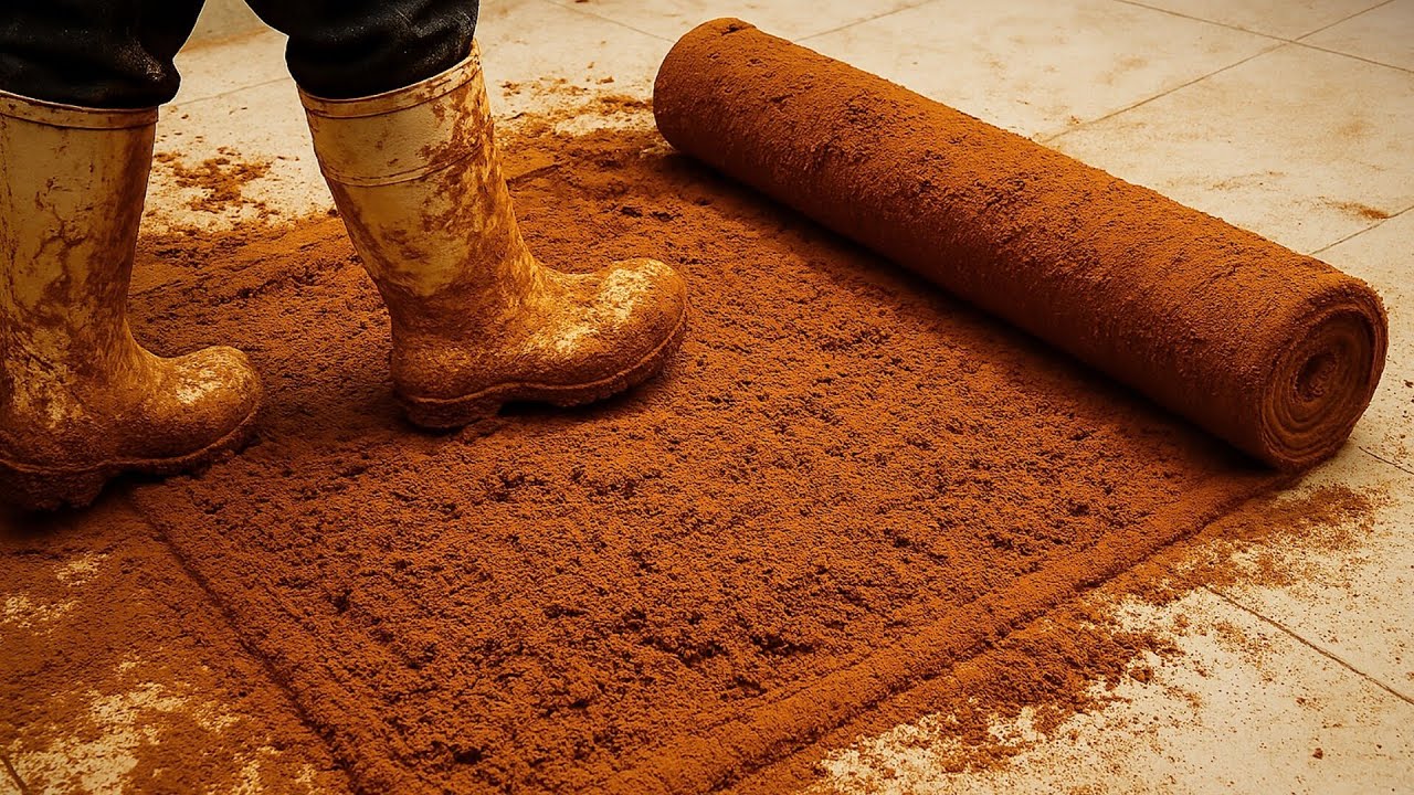 How to Deep Clean a Flooded Carpet FULL of Mud _ Satisfying muddy carpet cleaning ASMR
