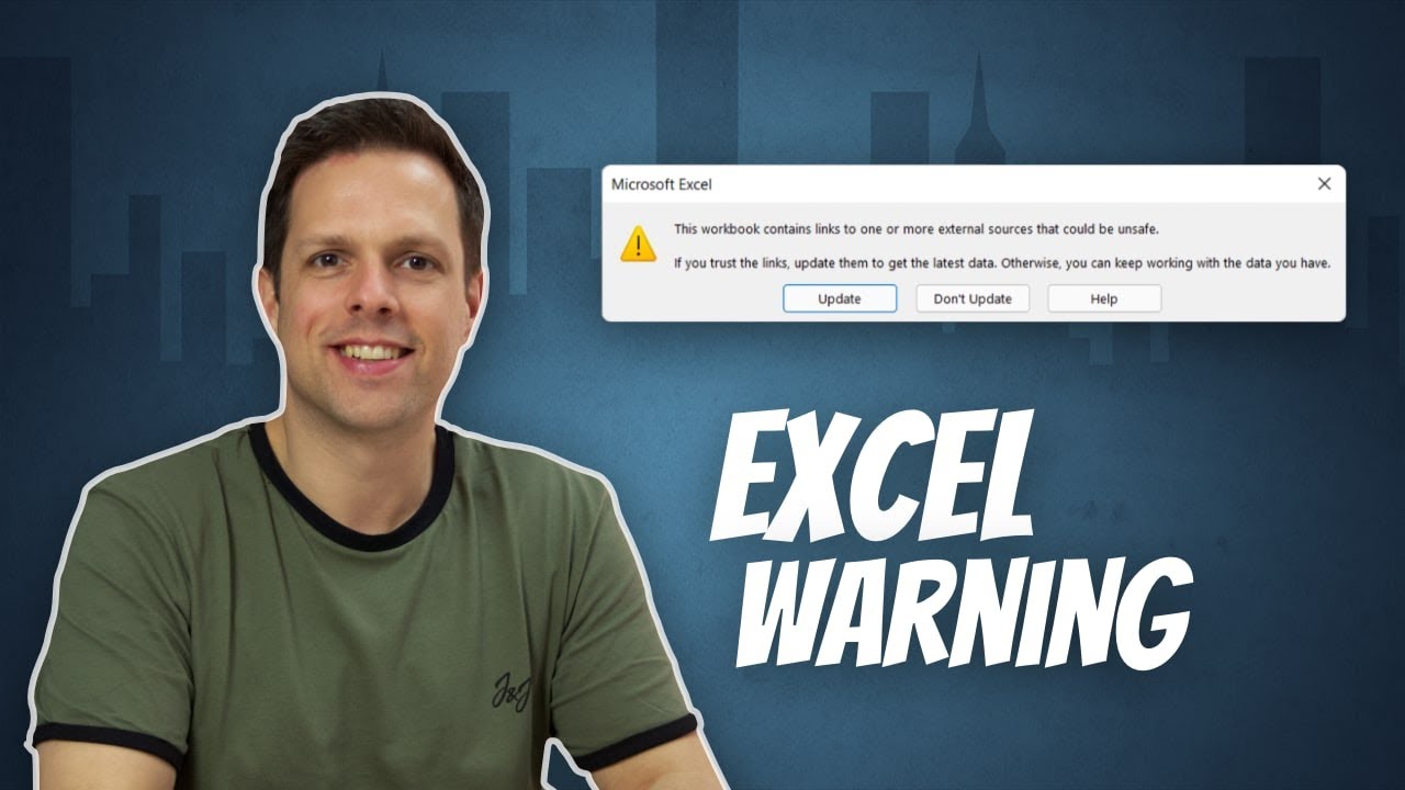 EXCEL: Эта рабочая книга содержит ссылки на один или несколько внешних источников, которые могут ...