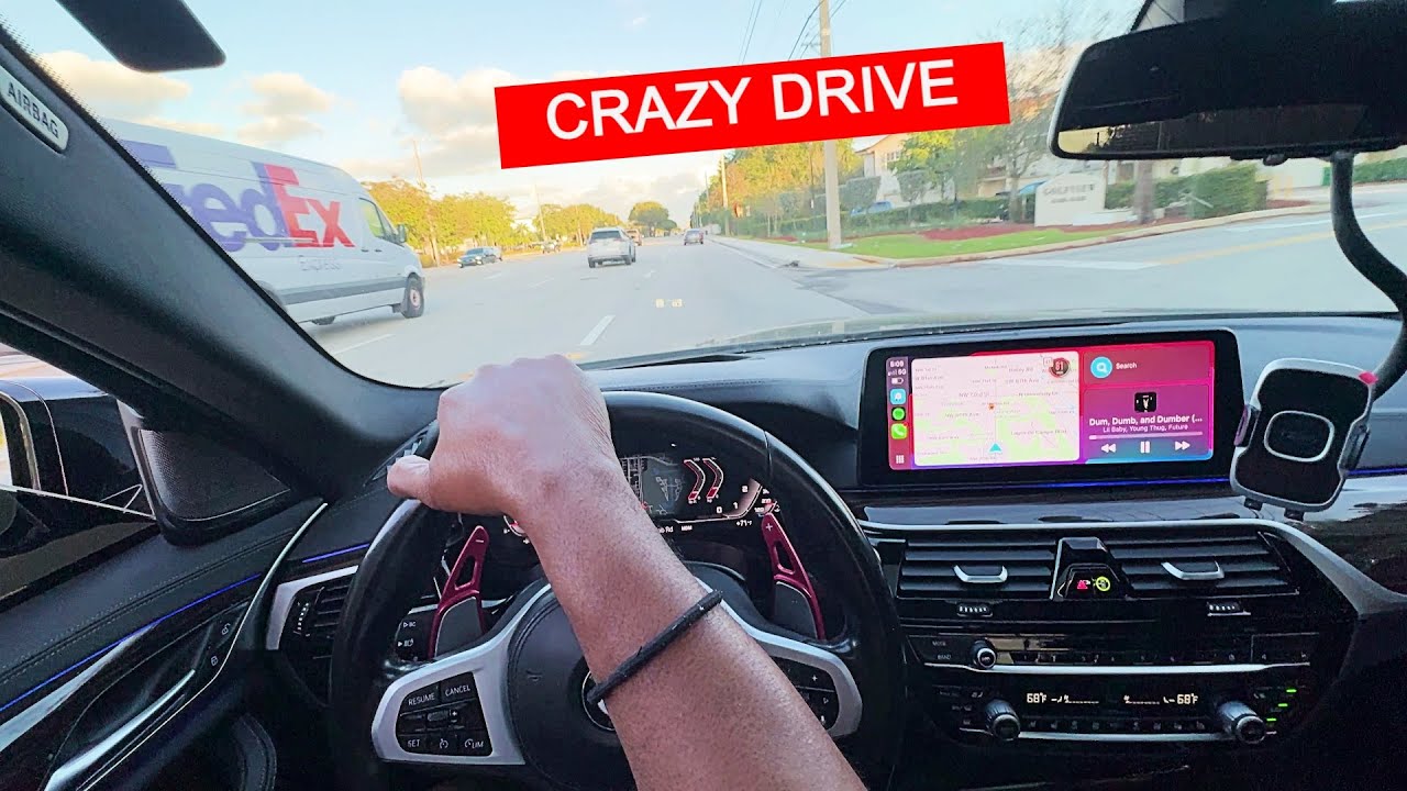 CRAZY POV Drive: BMW M550i TERRORIZING The Streets & Parking Lots
