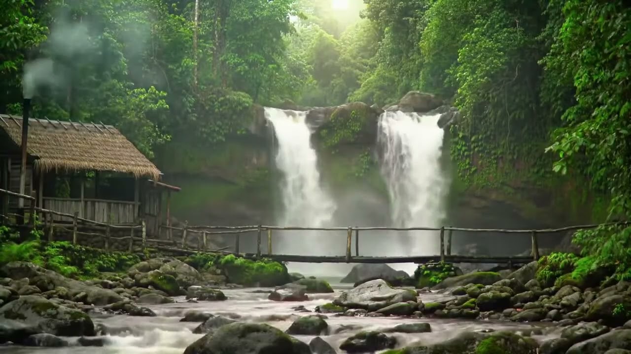 Violin & Rain Water Melody – Calm Meditation Music