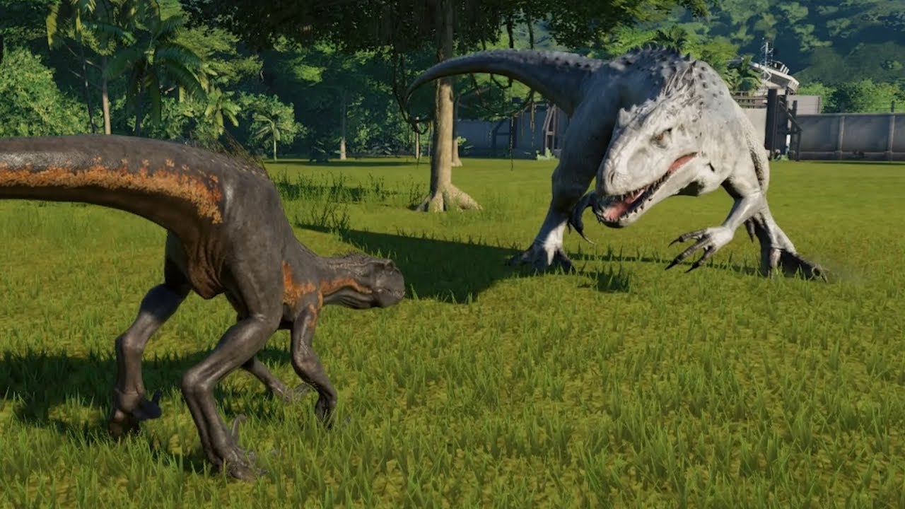 Indoraptor(Modified) VS All Carnivores - Jurassic World Evolution