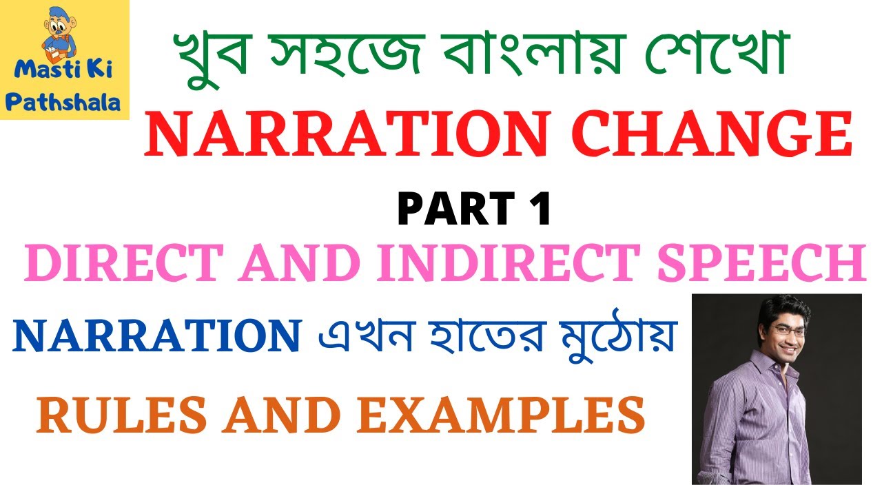 NARRATION CHANGE-DIRECT TO INDIRECT SPEECH-1-English Grammar-Masti Ki Pathshala-SSC CGL,CHSL,SBI PO