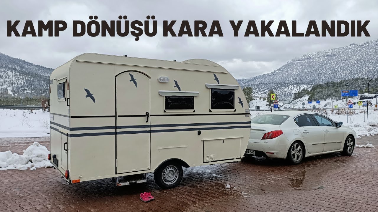 İNCEKUMDAN AKŞEHİRE 🚗  | Yolda kara yakalandık ⛄