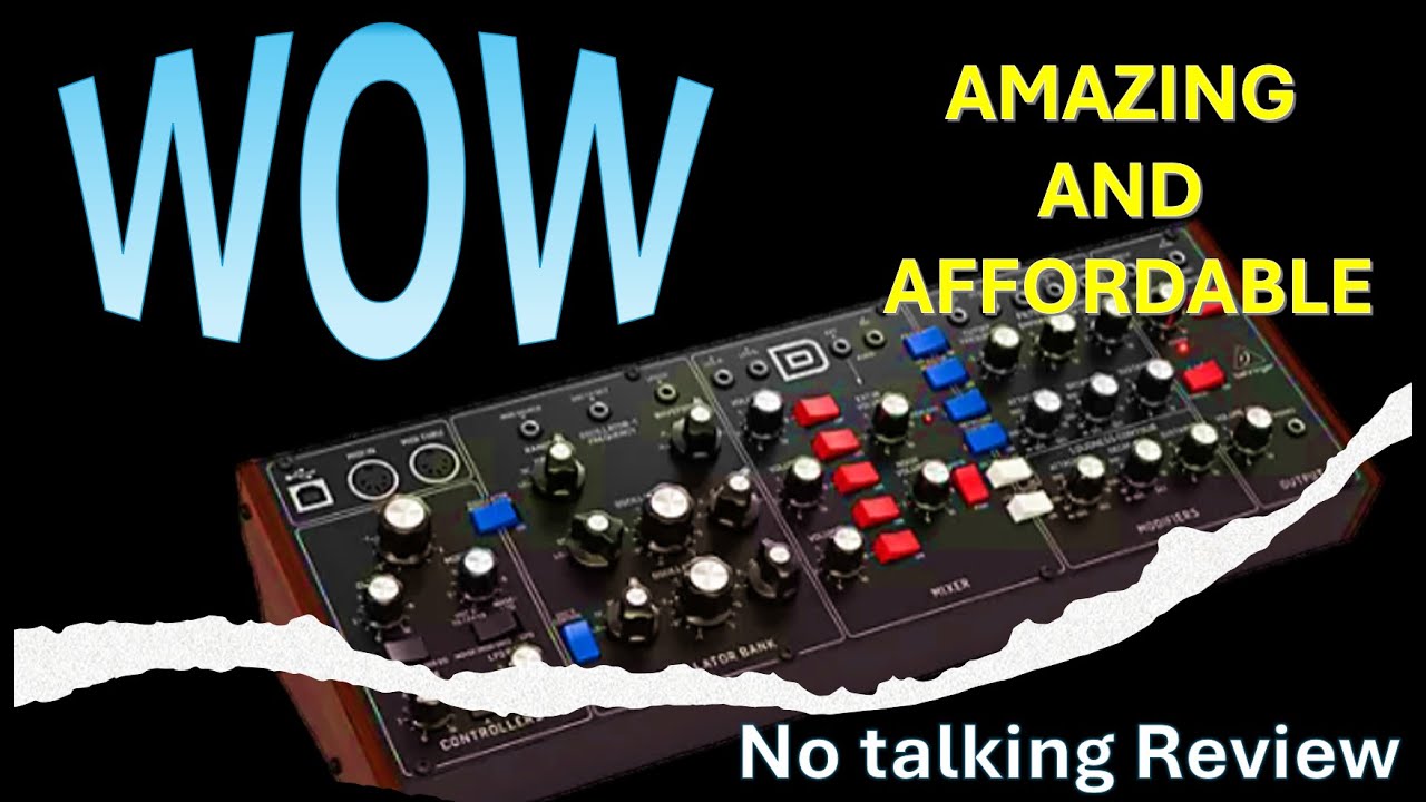 First 10 minutes of Behringer Model D Module (Crazy Synth)
