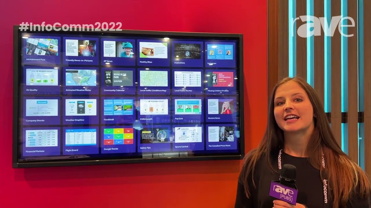 InfoComm 2022: Screenfeed Explains Digital Signage Content Services, Including Infotainment Content