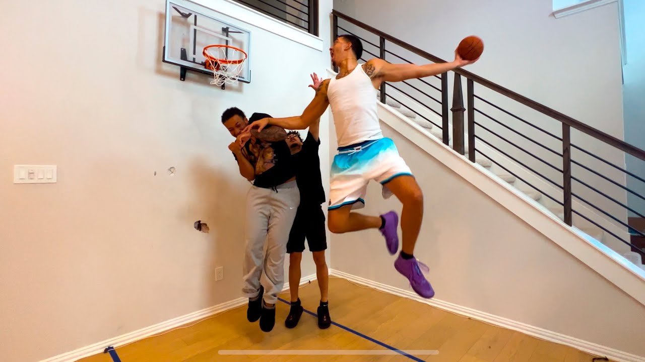 Mini Hoop Basketball Game IN OUR NEW HOUSE...