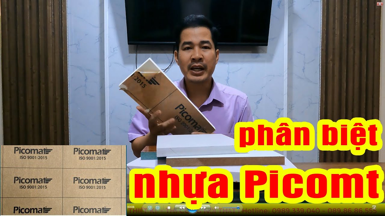 TỦ BẾP Acrylic | Cách phân biệt nhựa Picomat, nhựa PVC và gỗ công nghiệp