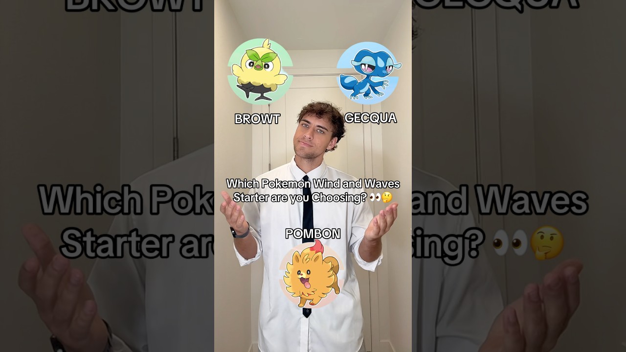 Which Pokemon Gen 10 Starter are you choosing #pokemon #pokemongo #pokemoncommunity #starterpokemon