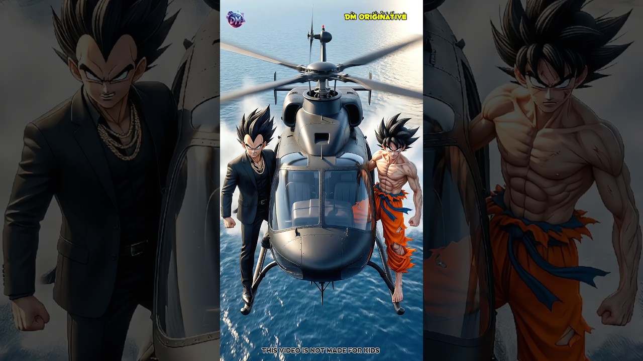 Vegeta uratował Goku w najbardziej szalony spos&oacute;b! 🚁🔥 Wzruszająca historia #kr&oacute;tkie #goku