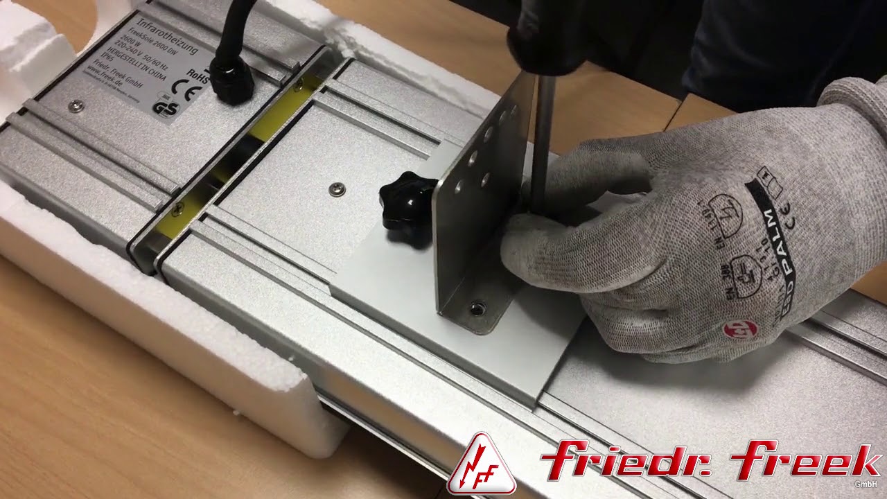 Montage bzw. Installation FreekSole Heizstrahler