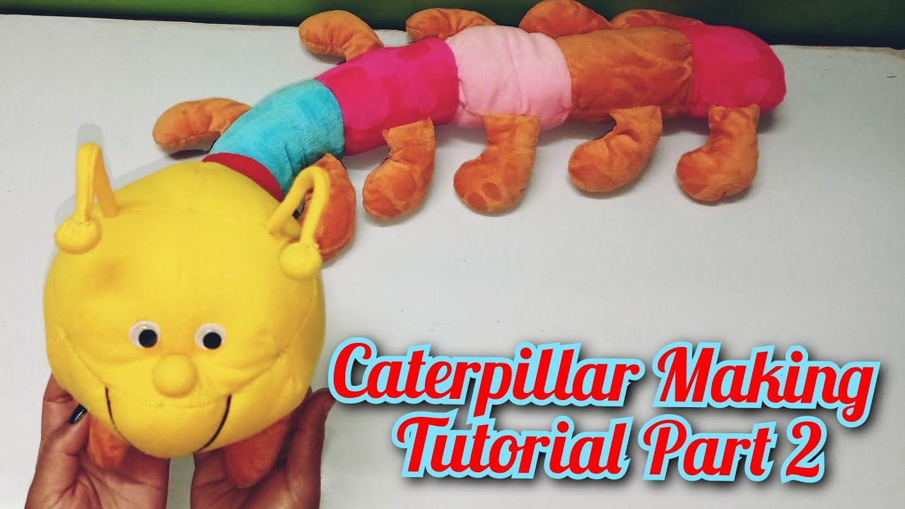 How To Make Caterpillar Easily At Home Part 2/Hand Made Soft Toy/Felt Craft/Easy Gift For Children