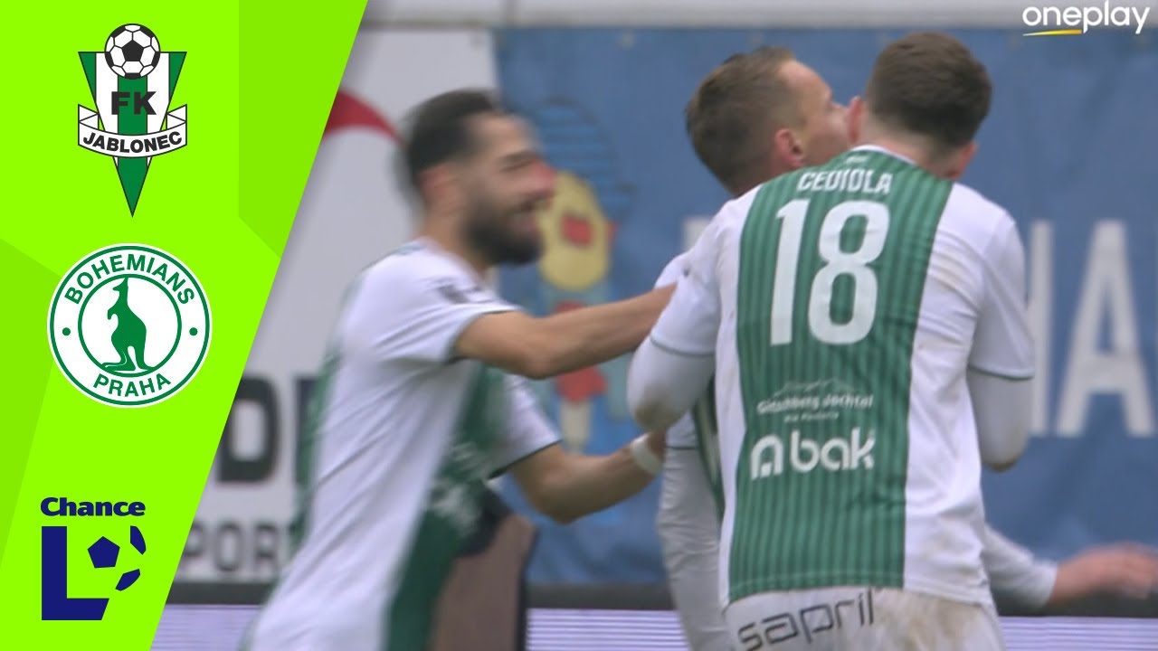 Chance Liga Highlights: FK Jablonec : Bohemians Praha 1905 1:0 (18. kolo)