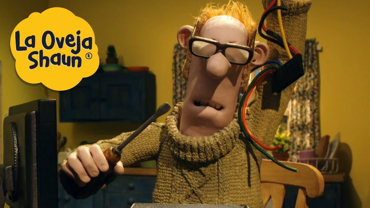 La Oveja Shaun 🐑 Granja de computadoras 🐑 Dibujos animados para niños