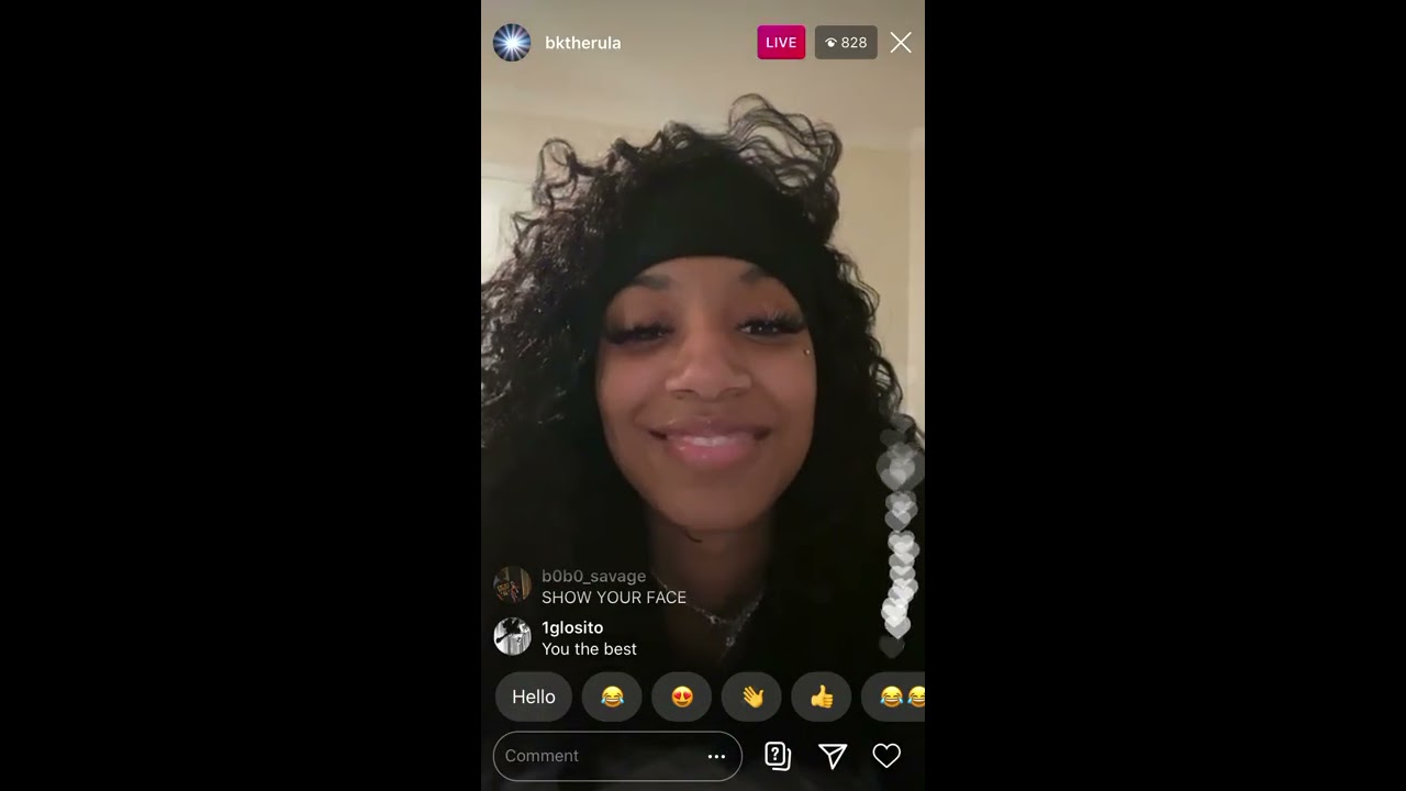 BKTHERULA goes live and talks about new Album, and shows face on live😍