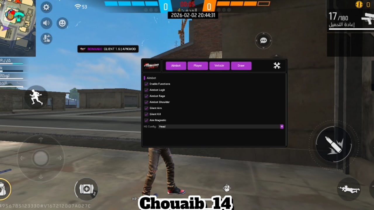 أقوى هكر فري فاير 🎯بدون باند و بدون بلاك ليست 😱 ايم بوت☠️ + هيدشوت تلقائي🔥للحساب الأساسي ✅