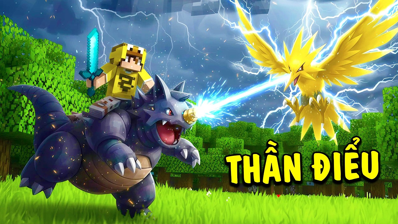 LÀNG COBBLEMON TẬP 3 - THÁCH ĐẤU HUYỀN THOẠI THẦN ĐIỂU ZAPDOS
