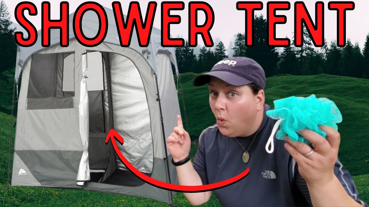 Ozark Trail Two Room Shower Tent Review - Pop up Bathroom Tent With Solar Camping Shower