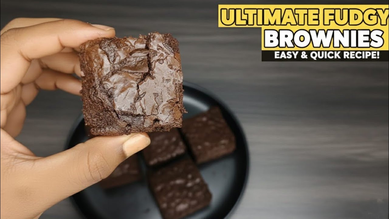 Easy Fudgy Brownies Recipe | Bakery Style at Home | Caldo Bites