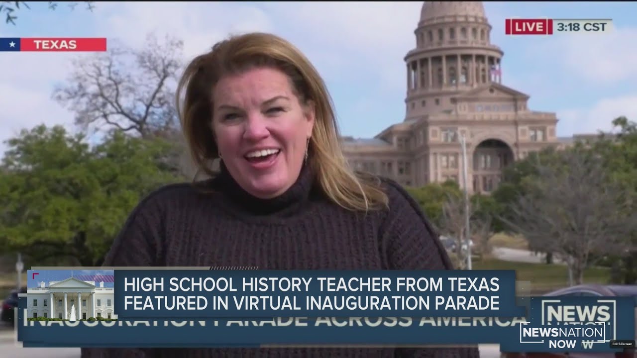 High school history teacher from Texas featured in virtual inauguration parade