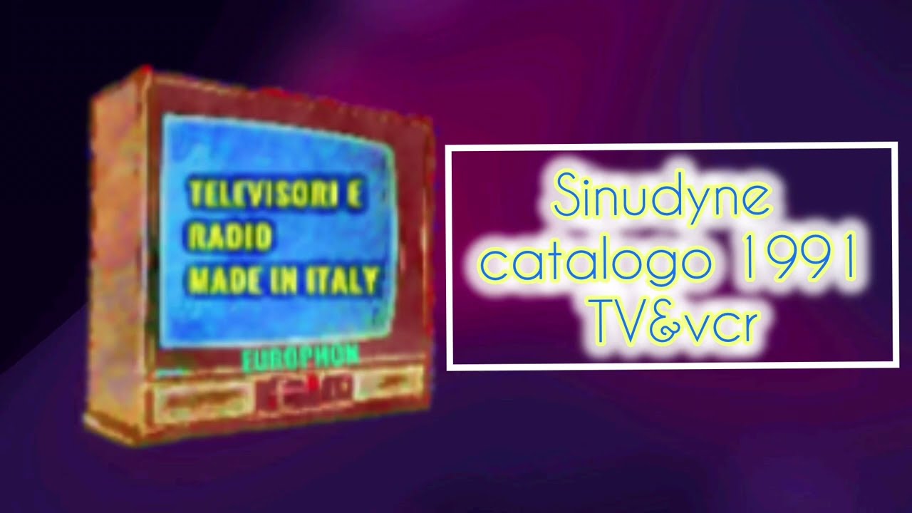 📺🇮🇹 𝙎𝙄𝙉𝙐𝘿𝙔𝙉𝙀 TV color & videoregistratori - catalogo 1991