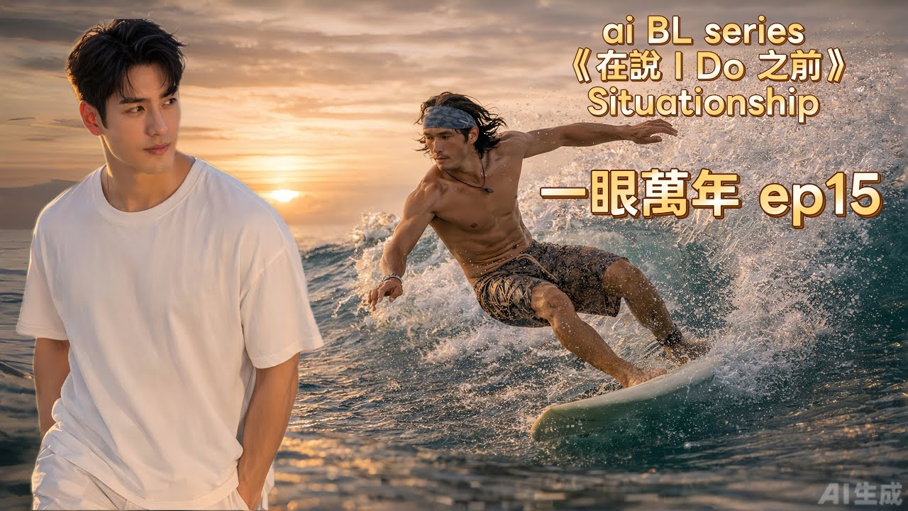 ai BL drama💗《在說I do之前～一眼萬年》EP15 Situationship #bl #firstsight #一見鍾情 #沖浪 #surfing #crystalball #水晶球