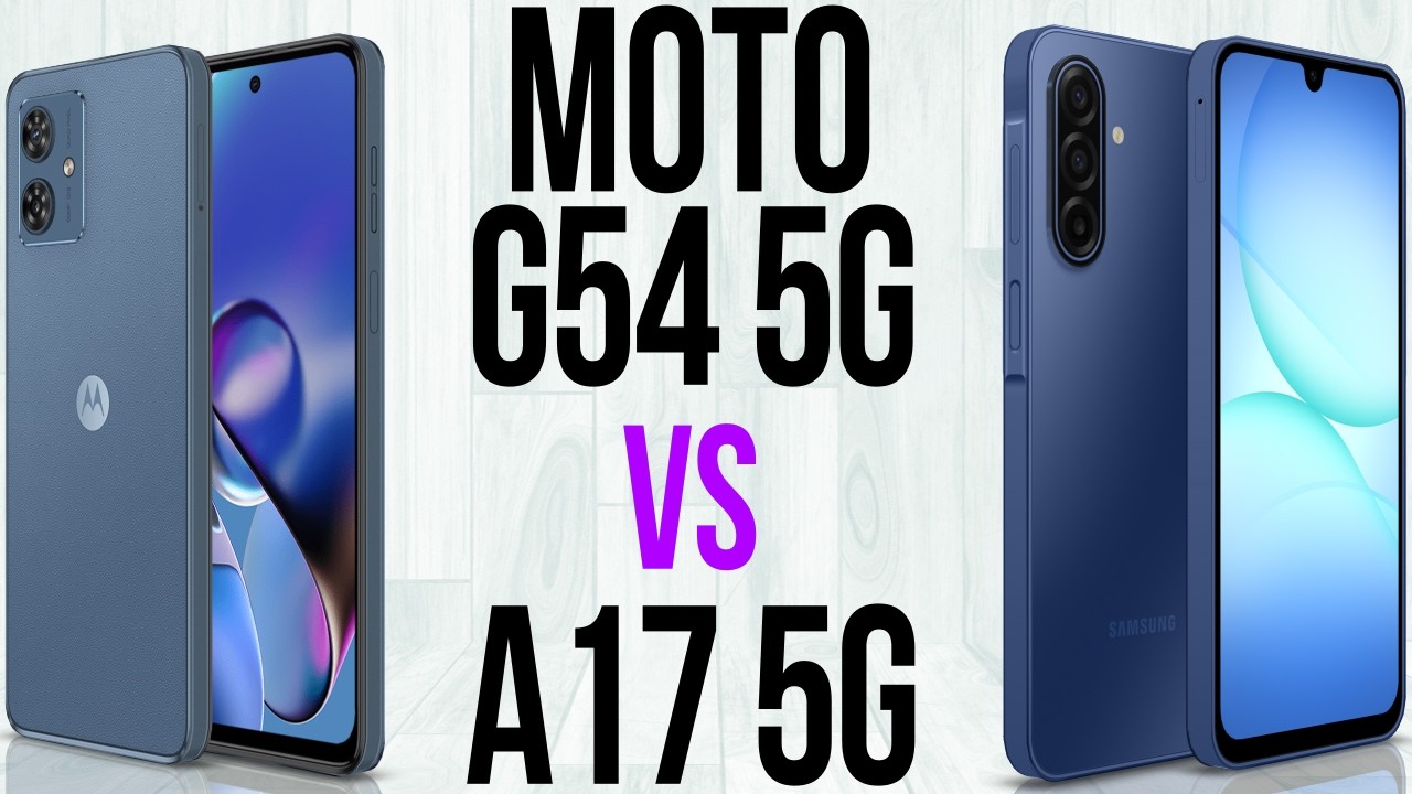 Moto G54 5G vs A17 5G (Comparativo & Preços)